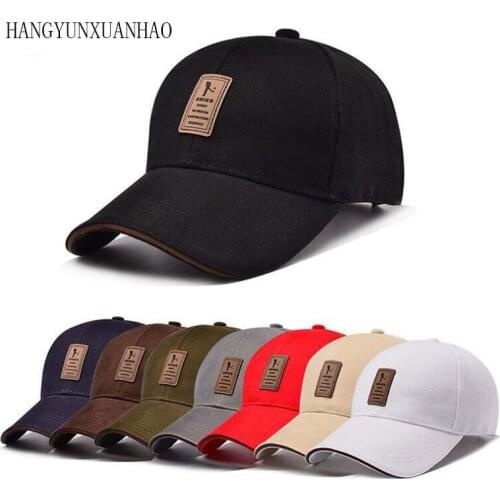 HANGYUNXUANHAO 1Piece Baseball Cap Mens Adjustable Cap Casual leisure Hats Solid Color Fashion Snapback Summer Fall Hat