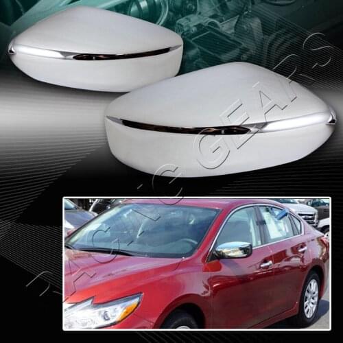CHROME ABS SIDE VIEW MIRROR COVER COVERS CAP 13-16 for NISSAN ALTIMA 2-PCS LH+RH