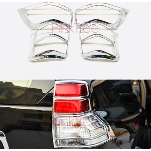 Chrome Tail Light Lamp Cover Trim 2010-2013 Styling Accessories For Toyota Land Cruiser Prado 150 LC150 Car Decoration