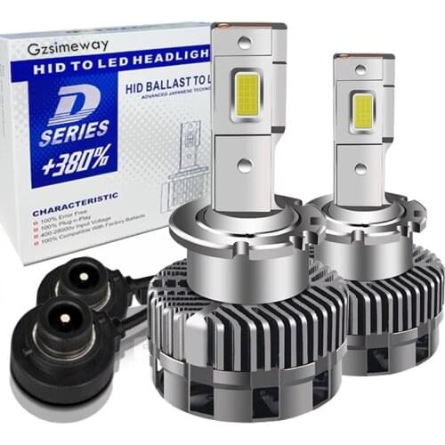 2PCS Canbus D1S Plug And Play LED Bulb Replacement Original HID D3S D2S/R D4S D5S D8S Car Headlight 70W 32000LM 12V 6000K White