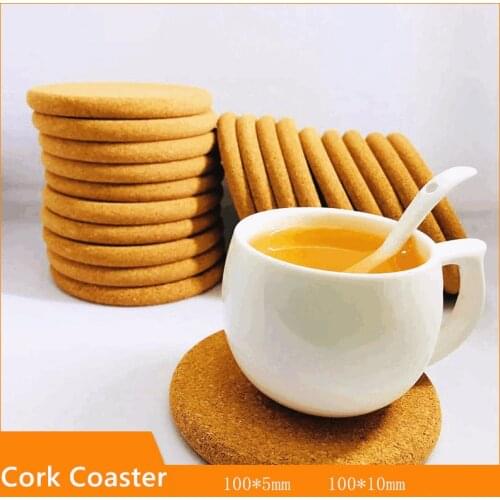 Cup Mat Natural Cork Non-slip Insulation Mats Creative Round Wooden Tea Coffee Drinks Holder Retro Pad Tableware Bowl Coaster