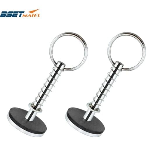 2PCS Stainless Steel 316 Hatch Cover Pull Handle Quick Pin Button Boat Yacht Storage Retainer Farm Trailers Wagons Auto Car