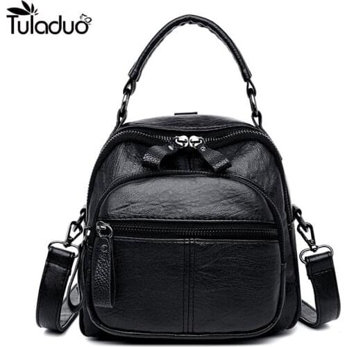 Girls Fashion Mini Soft PU Leather Small Backpack For Women School Backpacks Shoulder Daypack Mochilas Mujer Casual School Bags