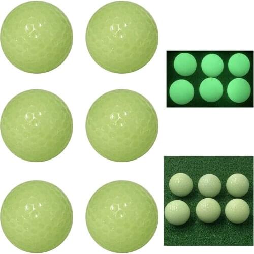 10Pcs Golf Balls For Night Sports Glowing In The Dark Fluorescent Golf Ball Bright Luminous Balls Colored