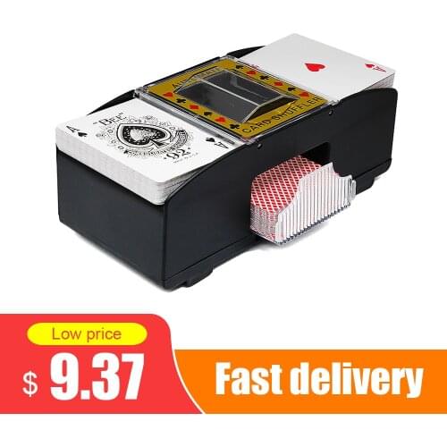 2020 New Board Game Poker Playing Cards Electric Automatic Card Shuffler Perfect For Bridge Or Poker Size Playing Cards