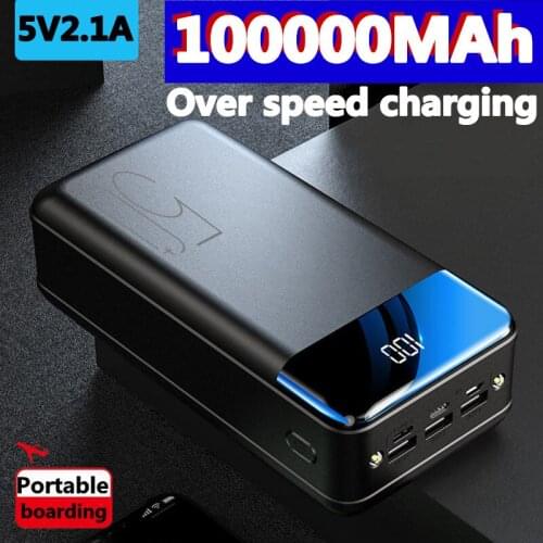 New Genuine Fast Charging 100000mah 98000mah Power Bank Universal Mobile Power Large Capacity 5v2.1a Fast Charging