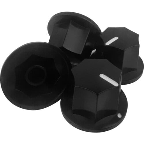 NEW 12pcs Plastic Bass Guitar Knobs Amplifier Amp Knobs Black Guitar Accessories,Big Tone/Small Volume Knobs for Choose