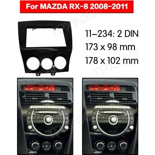 11-234 Car radio Frame Panel for Mazda RX8 2008-2011Radio Stereo Fascia Panel Frame Adaptor Fitting Kit