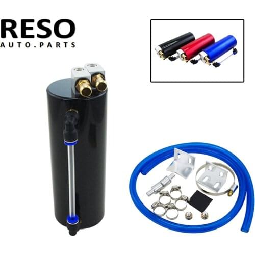 RESO-350ML Aluminum Racing Oil Catch Tank/CAN Round Can Reservoir Turbo Oil Catch can / Can Fuel Catch Tank