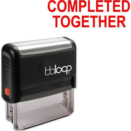LolliZ "Completed Together" Self-Inking Rubber Stamp