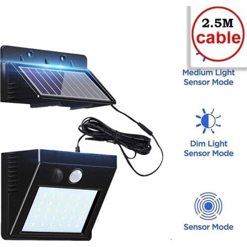 Solar Lights Outdoor 30 LED Super Bright Solar Lamp Motion Sensor Security Lights Wireless Waterproof Flexible Wall Lights indoo