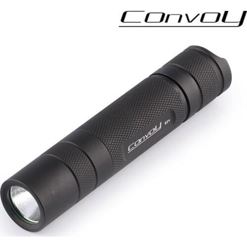 Convoy S2+ Cree XM-L2 U2-1A LED Flashlight Torch 1000LM Tactical Flashlight Waterproof Light -Black