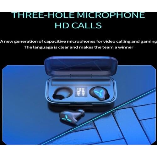 SK2 TWS Wireless Earphone Touch Digital Display Bluetooth Headsets In-ear Stereo Music Mic Earbuds Sport Waterproof Headphones