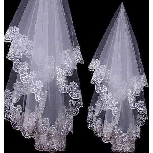 UETEEY Wedding Short Veils
