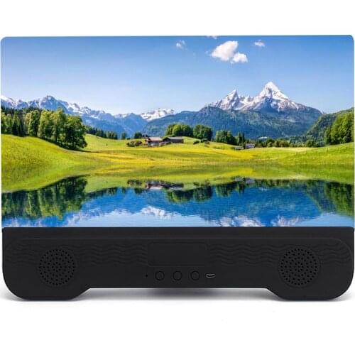Phone Screen Magnifier With Bluetooth Speaker Portable HD Screen Monitor Enlarger For Video Movie Watching 14 Inch K9