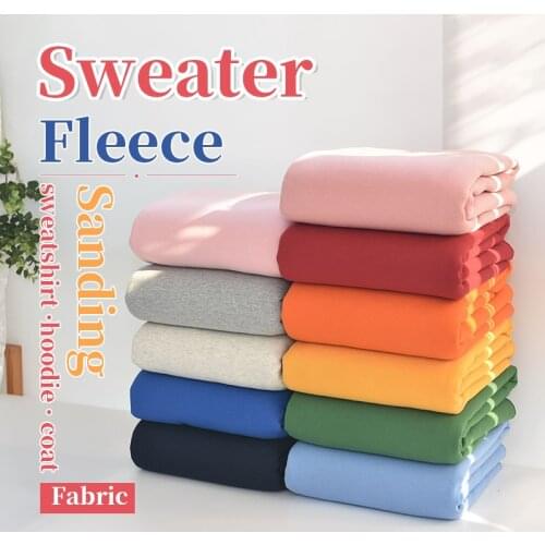 185x50cm Knitted fleece and frosted fabric new sportswear casual sweater in autumn and winter warm and thickened knitted fabric