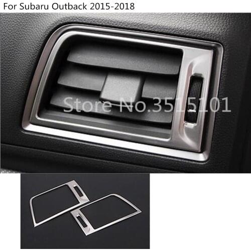 Car Body Switch Vent Outlet Right+Left Air Condition Panel Control Trim Frame Lamp 2pcs For Subaru Outback 2015 2016 2017 2018