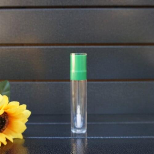 10-100Pcs 8ml Empty Green Lip Gloss Tube Plastic Lipgloss Bottle Cylinder Small Lipgloss Lip Gloss Containers Lipgloss Tube