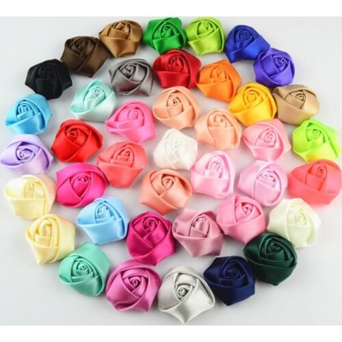 100 PCS/LOT , 40 colors Rose Flowers Fabric flowers