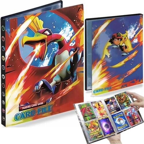 4 Pocket Blaziken Pokemon Album 240 Card Book Livre Pokémon Playing Game Card Collector Map Holder Binder Folder Loaded List Toy
