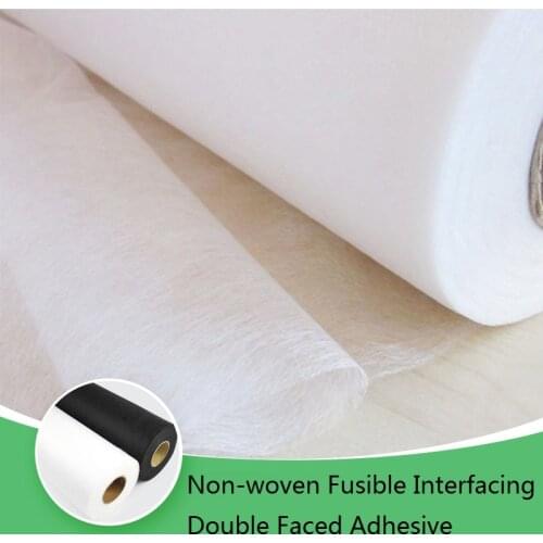 8M Nonwoven Fusible Interfacing Double Faced Adhesive Easy Iron Sewing Fabric Entretela Adhesiva Patchwork Interlining Batting