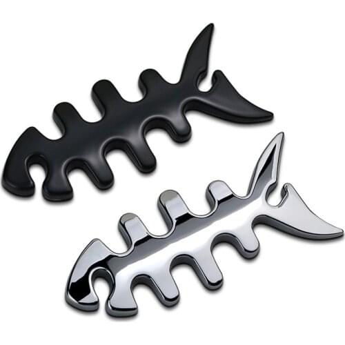 Auto Accessories for Vauxhall insignia Suzuki Swift Ssangyong Subaru Audi Mini Cooper Car Head Sticker Badge Fish Bone Decal