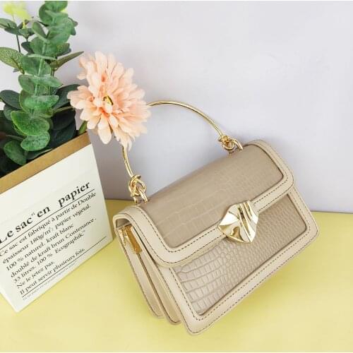 Brand High Quality Trendy Fashion INS New Crossbody Women 's Bag High-End Alligator Print Handbag