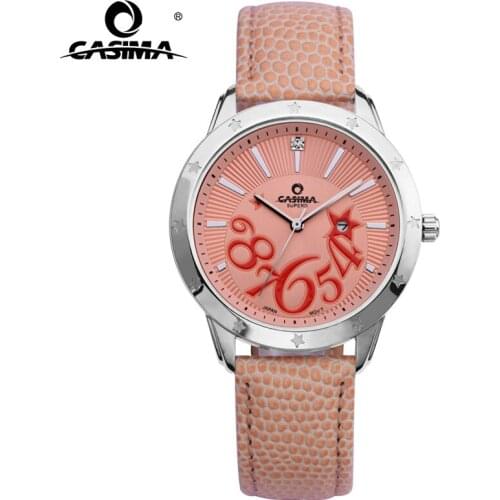 CASIMA Watches Women Stainless Steel Quartz-Watch Digital Casual Fashion Waterproof 50m Ladies Wristwatch#2803