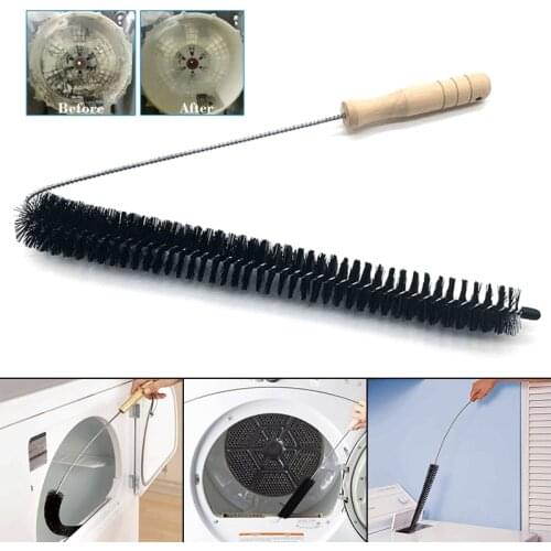 Black Extra Long Flexible Cleaning Brush for Washing Machine Dryer Vent and Refrigerator Coils Cleaner Household Cleaning Tools