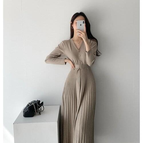 Модные вязаные платья DIANRUO China At AliExpress