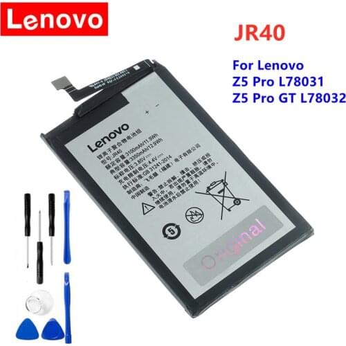 For Lenovo Z5 Pro L78031 Lenovo Z5 Pro GT L78032 Battery JR40 Original Battery 3350mAh Mobile Phone Batteries + Gift Tools