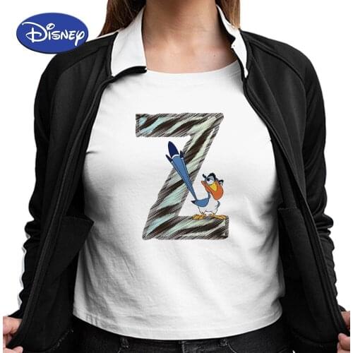 Disney Letter Z Cartoon Tshirt Women The Lion King Zazu Print Hipster Design Clothing Summer Street Wear T-shirts Femme Vetement