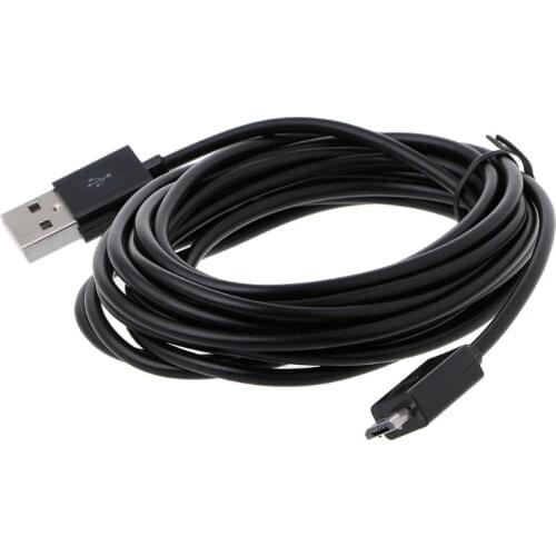 Long 3 Meter Micro USB Charge Charging Power Cable For PS4 Controllers L41E