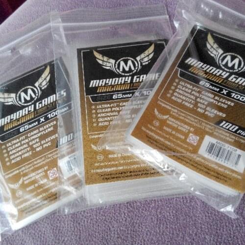 100 PCS/Bag Card Game Mayday Sleeve 65*100mm MTG Card Protector Board Game Sleeve Thin Section Free Shipping