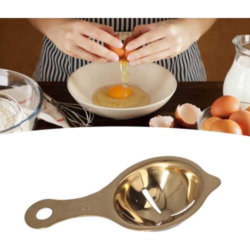 Stainless Steel Egg Separator Divider Egg White Yolk Filter Baking Tools for Kitchen Use