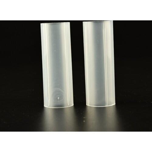 2 pcs Plastic 18650 Battery Tube For Flashlight Torch Lamp Light White 6 cm Battery Holder Storage Box