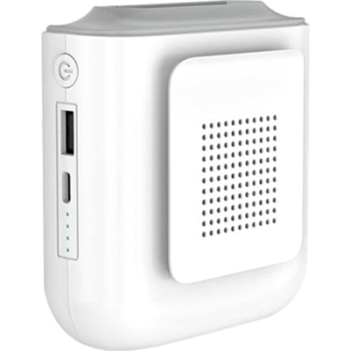 Personal Waist Clip Fan Portable Necklace Fan 13H Work Time Mini Outdoor Air Cooler Strong Quiet Airflow, Jobsite Travel