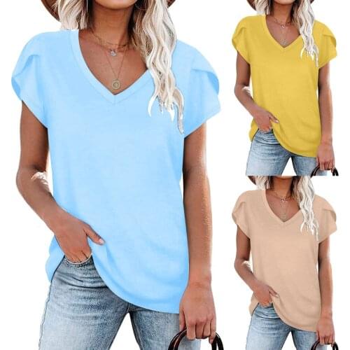 Женские однотонные футболки SAGACE China At AliExpress