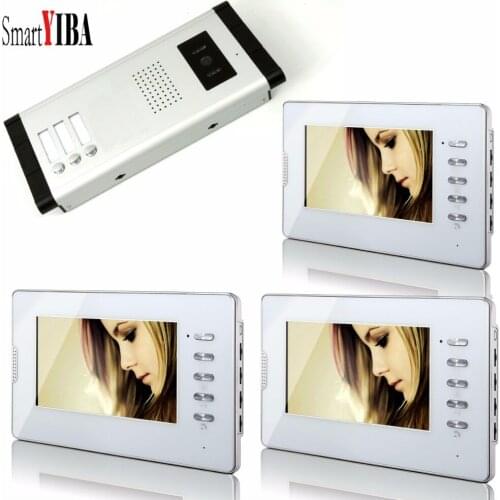 SmartYIBA 7" House/Flat Access Control Entry Access System Video Door Phone Video Intercom With Camera Video Call for Apartment