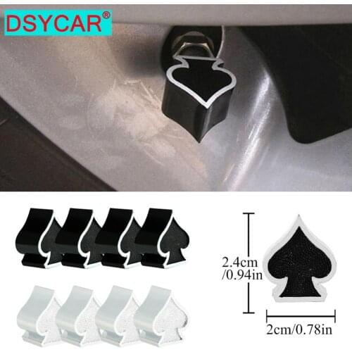 DSYCAR 4Pcs/Lot Universal Car Moto Bike Tire Wheel Valve Cap Dust Covers Car Styling for Fiat Audi Ford Bmw VW Honda Opel Car