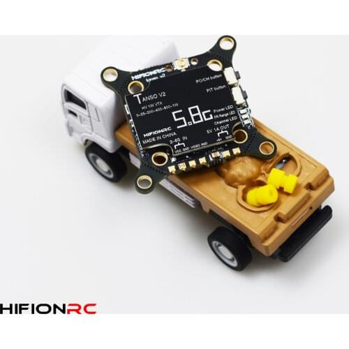 HIFIONRC TANSO V2 5.8G 40CH 1000mW 1W Switchable Video Transmitter VTX 2-6S 5V 1A BEC for FPV Stack Drones 30.5x30.5mm 20x20mm