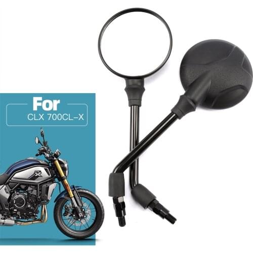 10mm Retro Motorcycle Rearview Mirrors,For CFMOTO CLX 700CL-X CF700-2,Rear View Mirrors Back Side