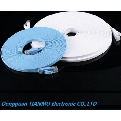 10pack 15m 50FT cable CAT6 Flat UTP Ethernet Network Cable RJ45 Patch LAN cable
