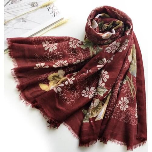 2021 Women Floral Printed Pattern Scarf 10pcs/lot