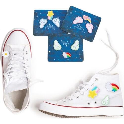 3pcs Cute Angel Wing Iron On Patches Embroidery Sticker Clothes Applique Sewing