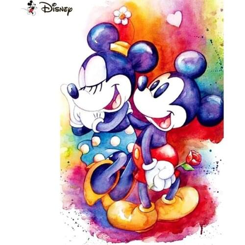 Disney 5D DIY Diamond Embroidery Full Display "Cartoon Mickey Mouse" Diamond Painting Square/Round Rhinestones Decor Art A30357