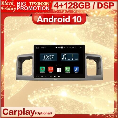 Carplay 2 Din Android Multimedia Stereo Receiver For Toyota Corolla 2010 2011 2012 2013 2014 GPS BT Radio Audio Player Head Unit