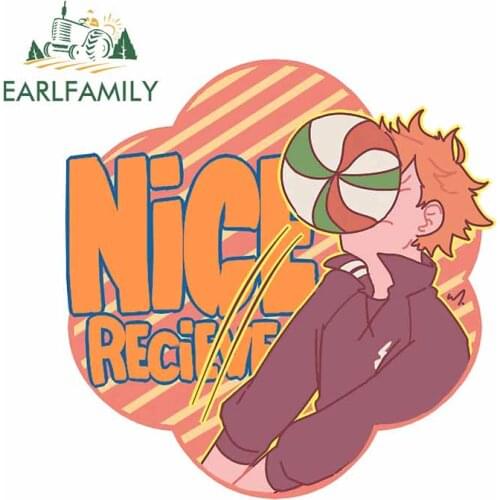 EARLFAMILY 13cm x 12.8cm for Nice Receive Hinata Ninja Car Stickers Personality Windshield Trunk Bumper Decal Vinyl Car Wrap
