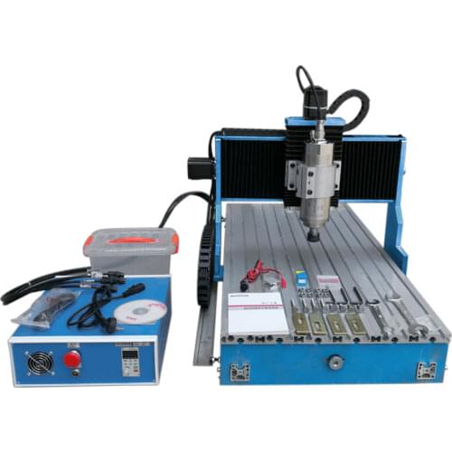 Hot sell type aluminum frame cnc 3040 1.5KW 3axis milling cutting machine with Square line rail track for metal wood and so on