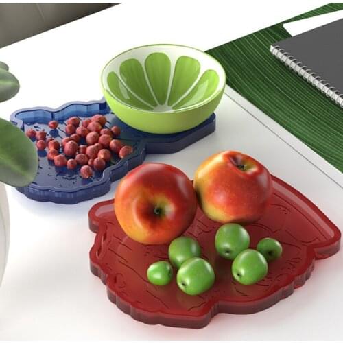 H9ED DIY Afro Female Tray Epoxy Resin Mold Fruit Serving Board Casting Silicone Mould